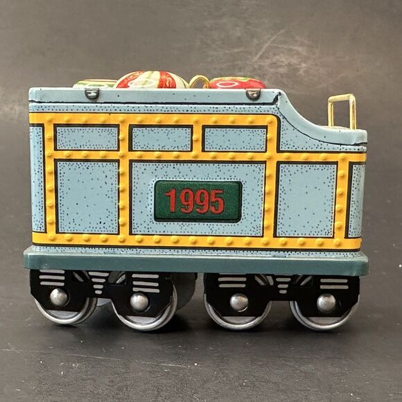 Hallmark Collections Series 1995 Yuletide Central Tender Train Car Ornament #2 - Picture 4 of 10